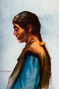 一个典型的西藏人》，1913年 作者 阿诺德·亨利·萨维奇·兰多