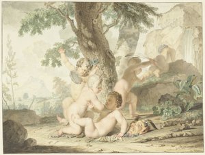 裸体男孩玩耍 作者 Arnout Rentinck