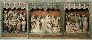 祭坛画，来自Kalkar，下莱茵，c.1483（多彩木） 作者 阿恩·冯·兹沃勒