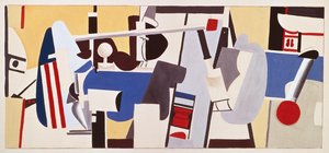 新泽西州纽瓦克机场行政大楼壁画研究 作者 Arshile高尔基