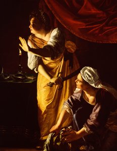 朱迪丝和她的女仆与霍罗费恩的头颅 作者 蒿（Artemisia Gentileschi）