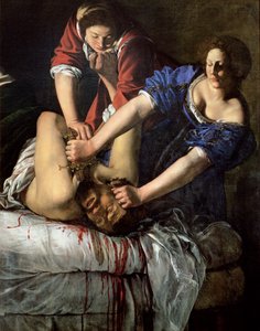 Judith和Holofernes（小组） 作者 蒿（Artemisia Gentileschi）