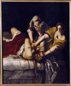 约 1620 年，《朱迪思与霍罗费尼》（布面油画） 作者 蒿（Artemisia Gentileschi）