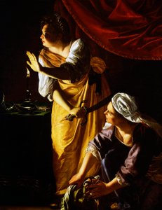 朱迪丝和她的女仆 作者 蒿（Artemisia Gentileschi）