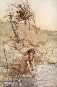 Hermia，来自威廉·莎士比亚的《仲夏夜之梦》的插图