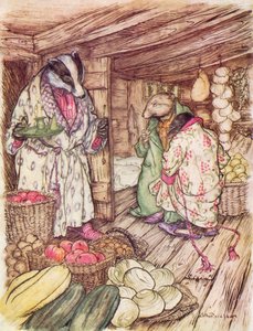 肯尼斯-格雷厄姆为《柳林风声》绘制的插图（彩色石版画）