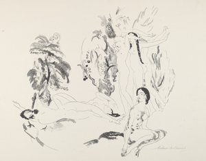 梦的流逝 作者 亚瑟·戴维斯（Arthur B.Davies）