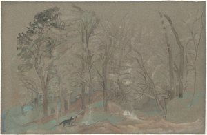 第一场雪 作者 亚瑟·戴维斯（Arthur B.Davies）