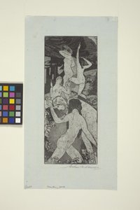 青春之泉（蚀刻版画和水印版画） 作者 亚瑟·鲍恩·戴维斯