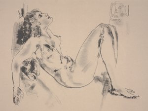卧姿裸体（平版