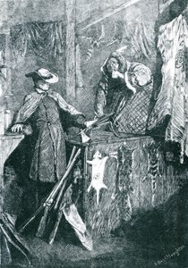 与美国西部的印第安人交往，由Joseph Swain（1820-1909）1871年刻