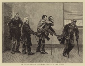 我们的艺术家的圣诞节娱乐，到访的访客 作者 Arthur Boyd Houghton