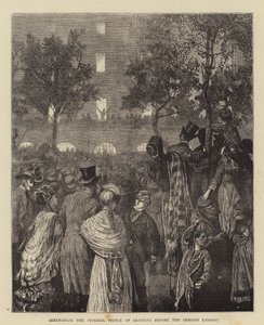 在德国大使馆前小夜曲德国皇家王子 作者 Arthur Boyd Houghton