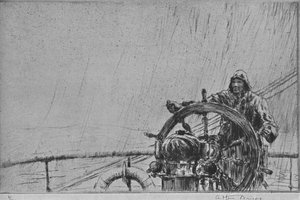 舵手，1925年，1926年 作者 亚瑟·布里斯科（Arthur Briscoe）
