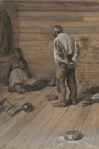 1884年的共轭差异（编织纸上的水彩和水粉）