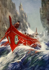 杰森和阿基诺人》，约 1925 年（彩色石版画）