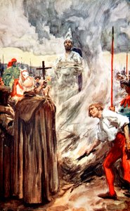 1415年7月6日焚烧约翰-胡斯的事件，1913年。  