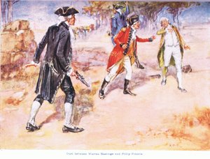 Warren Hastings和Philip Francis 1780AD之间的对决 作者 亚瑟·大卫·麦考密克