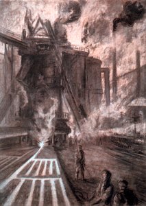 攻克高炉》，约1920年 作者 阿瑟·加勒特