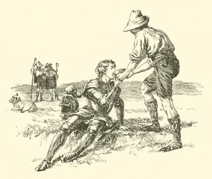 Sir Calidore, Knight Of Courtesy, The Quest Of The Blatant Beast (engraving)