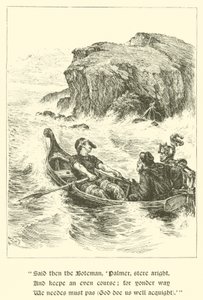 盖恩爵士，责备之石（版画） 作者 亚瑟·乔治·沃克