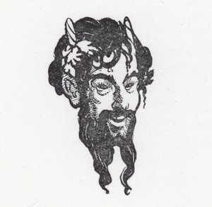 冰雹，夜间运动女神（石版画）
