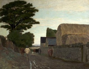 驾驶牛奶，1881年 作者 亚瑟·霍克斯利