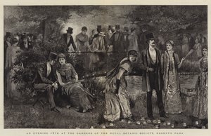 摄政公园皇家植物园花园的晚宴 作者 Arthur Hopkins