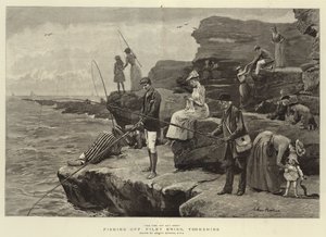 钓鱼Filey Brigg，约克郡