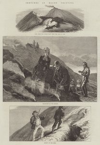 维苏威火山的草图 作者 亚瑟·霍普金斯
