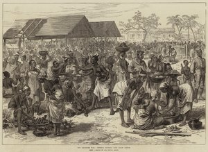Ashantee War，General Market，Cape Coast Castle 作者 亚瑟·霍普金斯