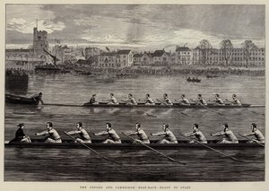 牛津和剑桥赛艇比赛即将开始 作者 Arthur Hopkins