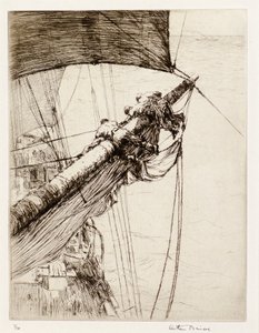 Aloft with Sails（蚀刻版） 作者 亚瑟·约翰·布里斯科