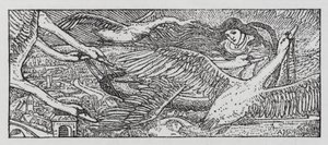 汉斯·克里斯蒂安·安徒生：野天鹅（石版画） 作者 亚瑟·约瑟夫·加斯金