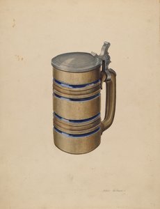 炻器和锡器啤酒杯 作者 阿瑟·马修斯