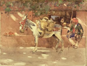 1891年格拉纳达的一条小路（纸上写着） 作者 亚瑟·梅尔维尔