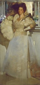 蛋白石和灰色，雷切尔怀特小姐的肖像，1897年 作者 亚瑟·梅尔维尔