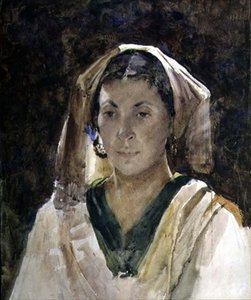 阿拉贡的女人（水彩画） 作者 亚瑟·梅尔维尔