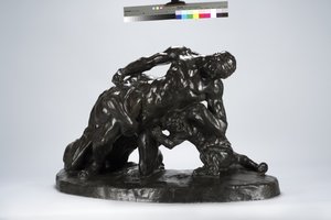 男子与母狮幼崽锁定战斗（青铜）