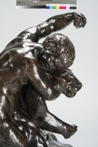 美洲狮和儿童（古铜色） 作者 阿瑟·普特南