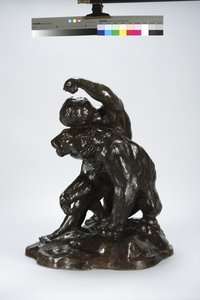 美洲狮和儿童（古铜色） 作者 阿瑟·普特南