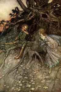 仲夏夜之梦 作者 亚瑟·拉克汉姆（Arthur Rackham）