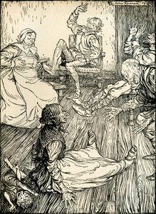 仲夏夜之梦 作者 亚瑟·拉克汉姆（Arthur Rackham）