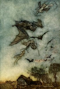 仲夏夜之梦 作者 亚瑟·拉克汉姆（Arthur Rackham）
