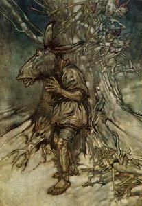 仲夏夜之梦 作者 亚瑟·拉克汉姆（Arthur Rackham）