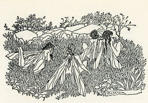 仲夏夜之梦》 作者：威廉-莎士比亚 作者 亚瑟·拉克汉姆（Arthur Rackham）