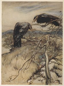 科比夫妇》插图 作者 亚瑟·拉克汉姆（Arthur Rackham）