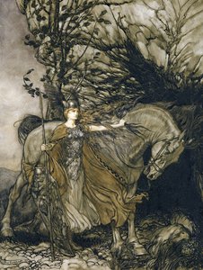 布伦希尔德 作者 亚瑟·拉克汉姆（Arthur Rackham）