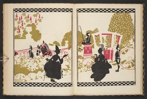 灰姑娘去参加舞会》，插图选自《灰姑娘》，C.S. Evans 复述，Arthur Rackham 绘制 作者 亚瑟·拉克汉姆（Arthur Rackham）
