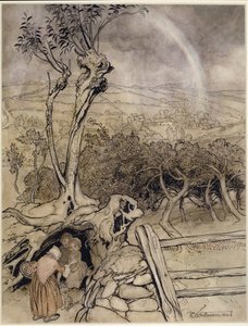 彩虹到底在哪里 作者 亚瑟·拉克汉姆（Arthur Rackham）